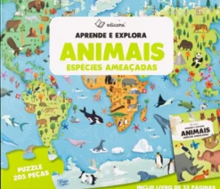 Aprende e Explora - Animais - Puzzle + Livro 205 Pcs