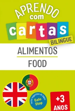 Aprendo com Cartas: Bilingue - Alimentos (+3 Anos)