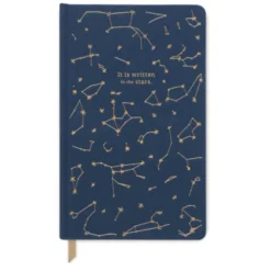 Bookcloth Hardcover Journal - Navy - It Is Written In The Stars