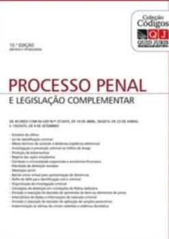Código de Processo Penal e Legislação Complementar - 10ª Edição