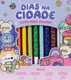 Dias na Cidade - Livro para Colorir