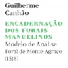 Encadernação dos Forais Manuelinos - Modelo de Análise. Foral de Monte Agraço (1518)