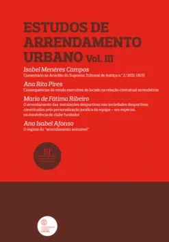 Estudos de Arrendamento Urbano - Volume III