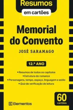 Livro Memorial do Convento - José Saramago - 12.º Ano