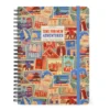 12-MONTH DIARY - 2025 - LARGE WEEKLY SPIRAL BOUND DIARY - TRAVEL STICKERS