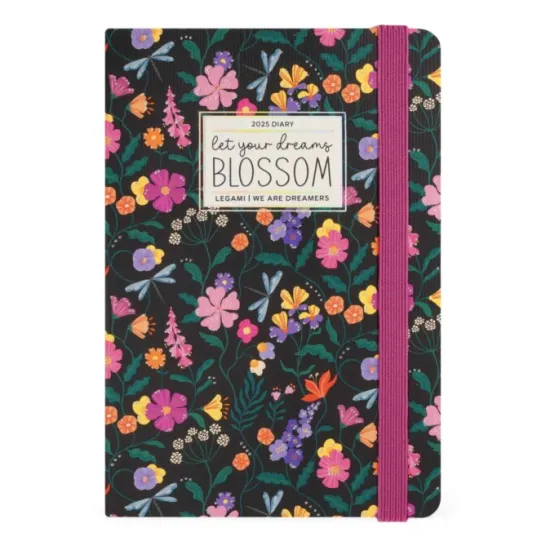 12-MONTH DIARY - 2025 - MEDIUM PHOTO WEEKLY DIARY - WILDFLOWERS