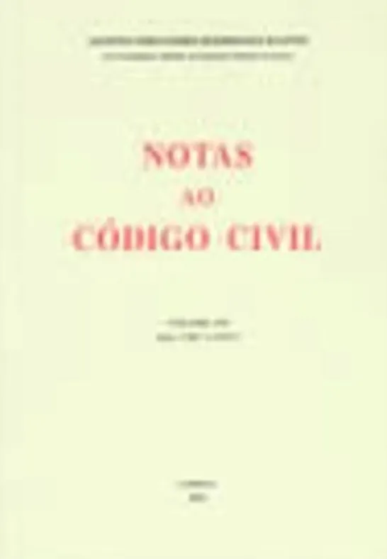 Notas ao Código Civil - Vol I