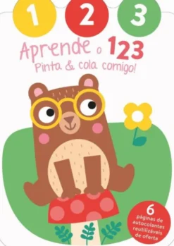 Pinta & Cola Comigo - Aprende o 1-2-3 - Urso