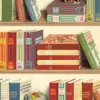 Poster Cavallini 50x70cm Library Books