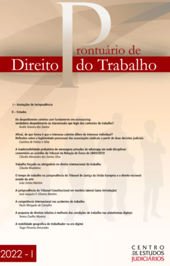 Prontuário de Direito do Trabalho I 2022