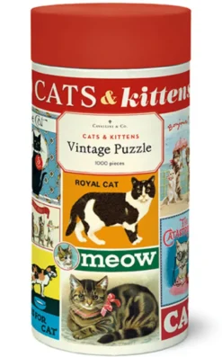 Puzzle Cavallini 1000 pçs 55X70cm Cats & Kittens