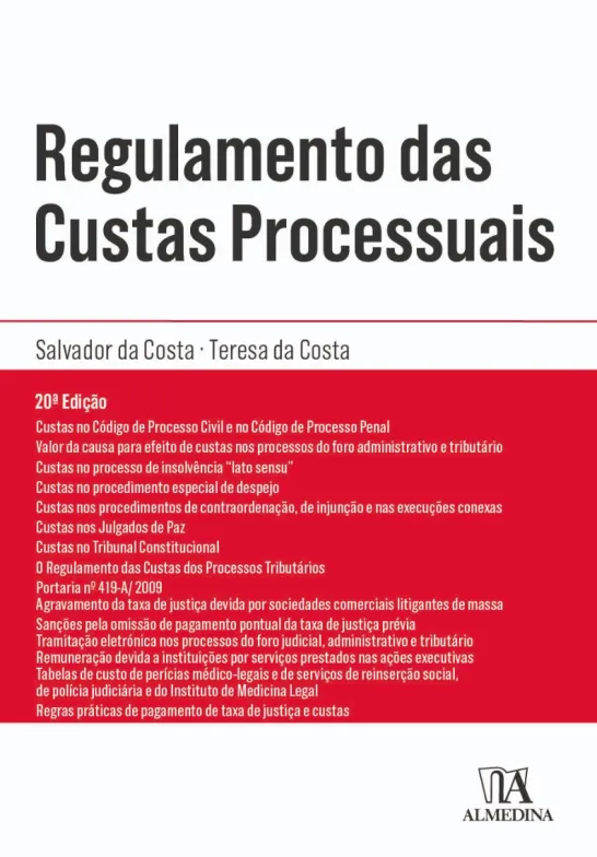 Regulamento das Custas Processuais