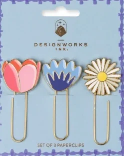 Set of 3 Paperclips - Floral