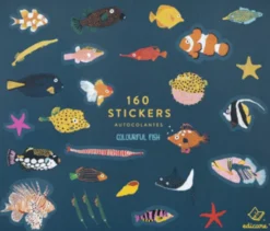 160 Stickers- Colourful Fish
