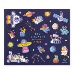 160 Stickers Space