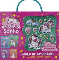 Unicórnios de Sonho - Mala de Atividades com Autocolantes