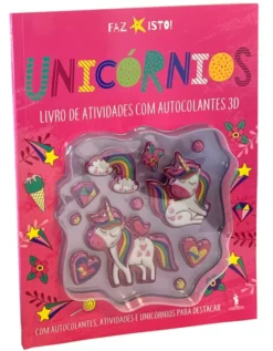 Unicórnios - Livro de atividades com autocolantes 3D
