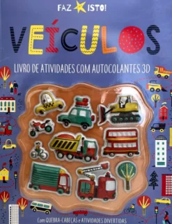Veículos - Livro de Atividades com Autocolantes 3D